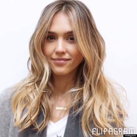 Jessica Alba Shares Her Blond Transformation Huffpost To get jessica alba's hairstyle, apply a volumizing mousse to damp hair and blow. jessica alba shares her blond