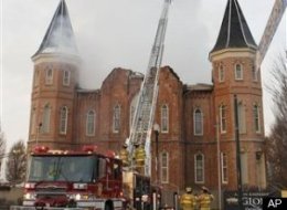 Provo Tabernacle Fire: Historic Mormon Building Devastated By Fire (VIDEO)