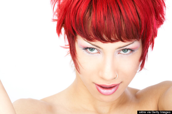 woman hair red
