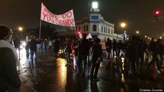 shaw protests shut down major intersection