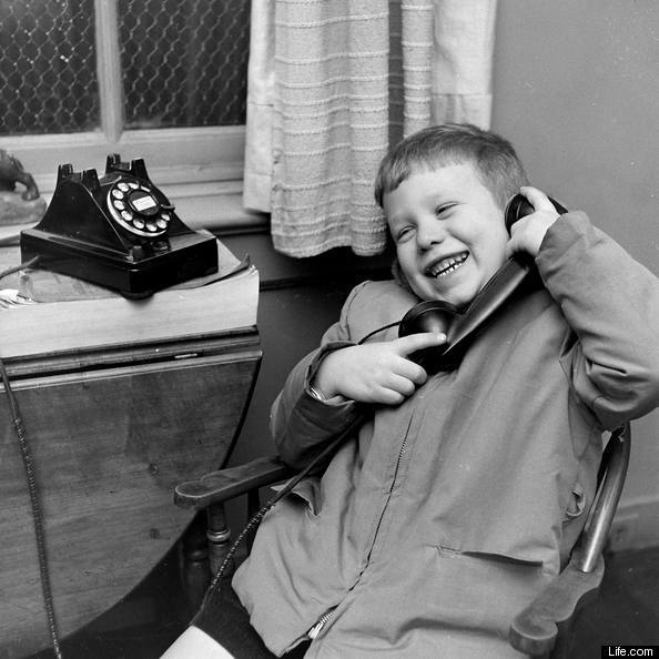 phone santa talking 1947 children rare telephone kid huffpost everyday claus calling photographs starts friday ever before courtesy