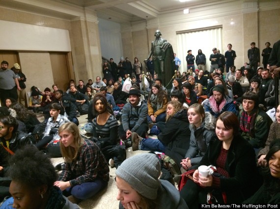 city hall protest