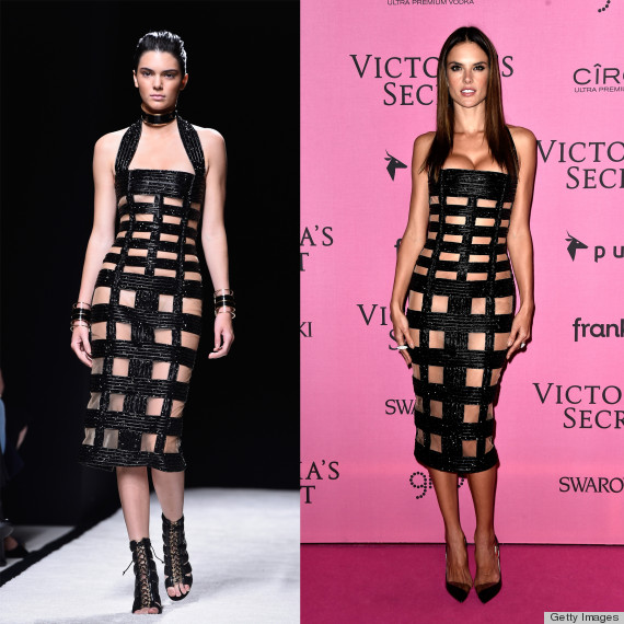 Alessandra Ambrosio Channels Kendall Jenner At The Victoria's