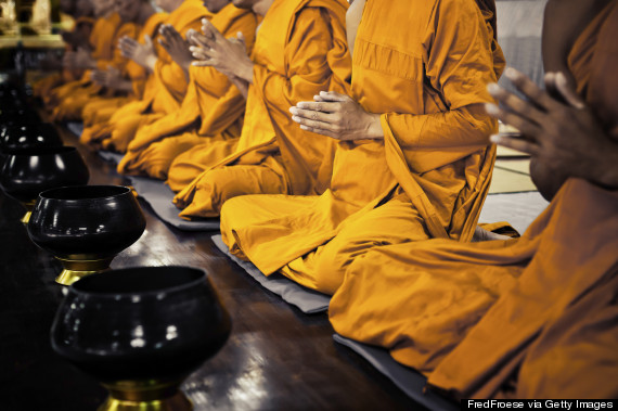 meditating monk