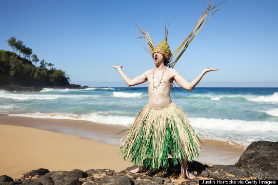 white hula man