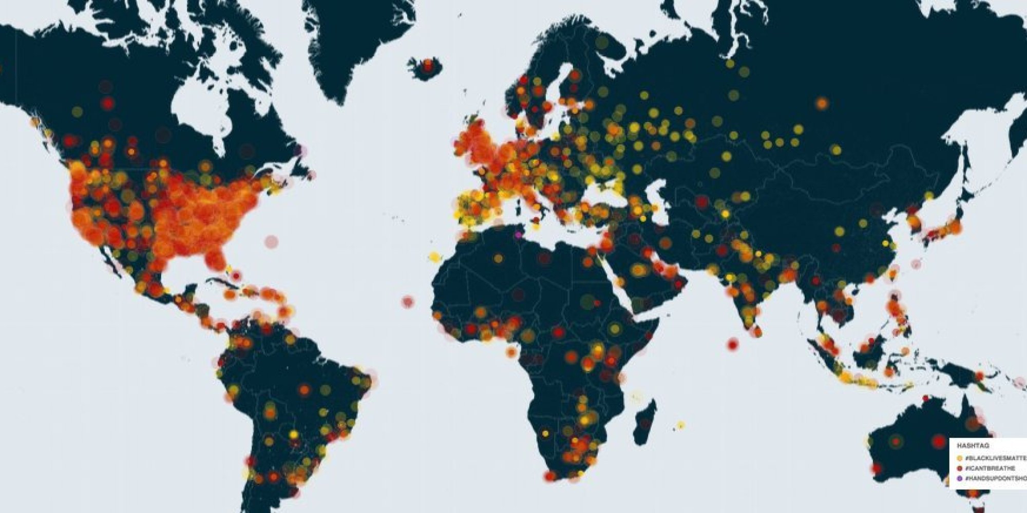 This Map Shows How Outrage Over The Eric Garner And Mike Brown ...