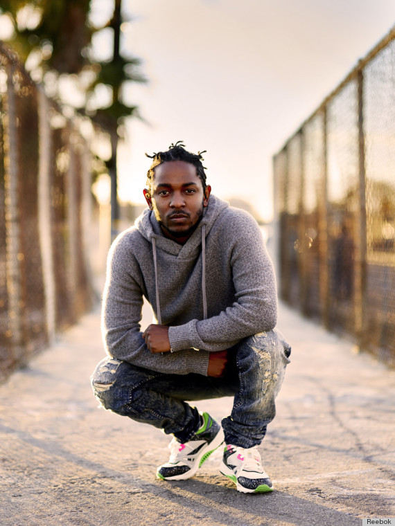 Kendrick lamar reebok black and white sale