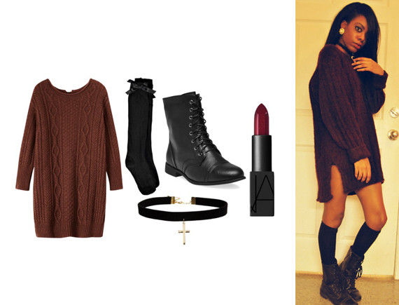 boots to wear with sweater dress