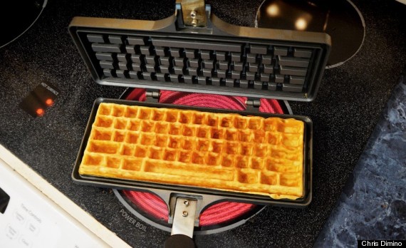 keyboard waffle iron
