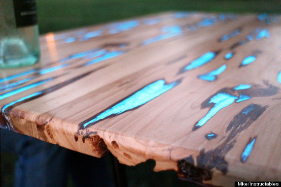 glowing table