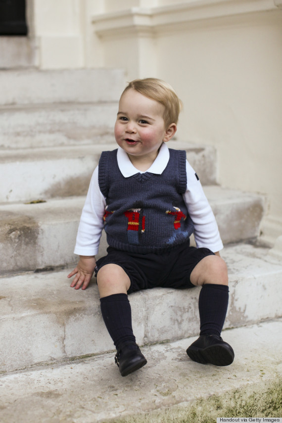 prince george christmas photo