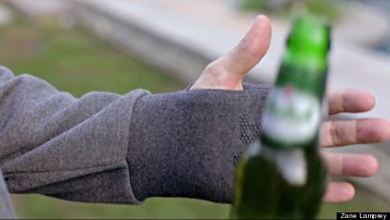 drinking jacket gloves