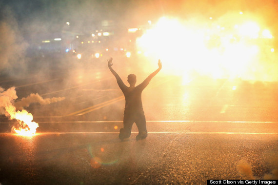 hands up ferguson august