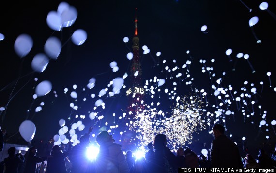 tokyo new years eve fireworks hd