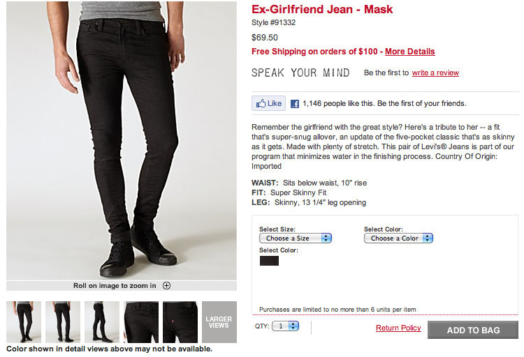 The Ex-Girlfriend Jean is Now a Thing, As More and More Men Start Shopping  the Women's Section