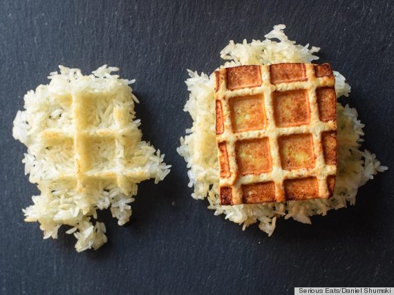 waffle iron tofu