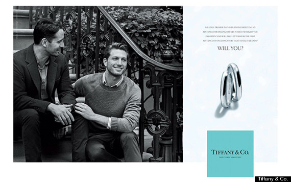 Tiffany Ad Features Gay Couple, Rings 