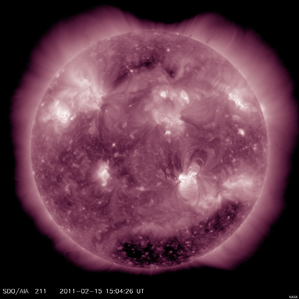 Huge Solar Flare Erupts, Sun's Most Powerful In 4 Years (PHOTOS) HuffPost