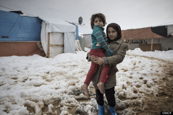 syrian children winter