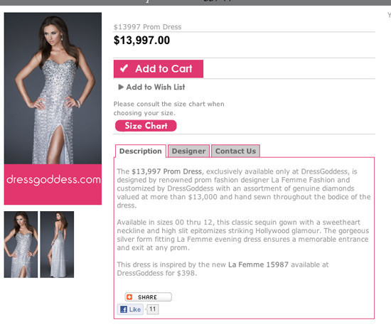 In the World Most Expensive Prom Dress