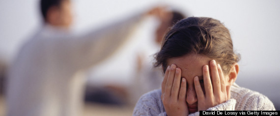 frightened child