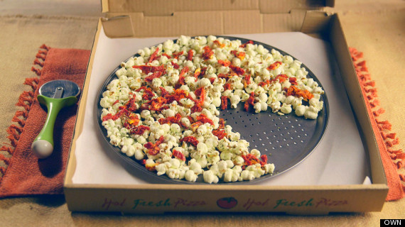 pizza popcorn snack healthy