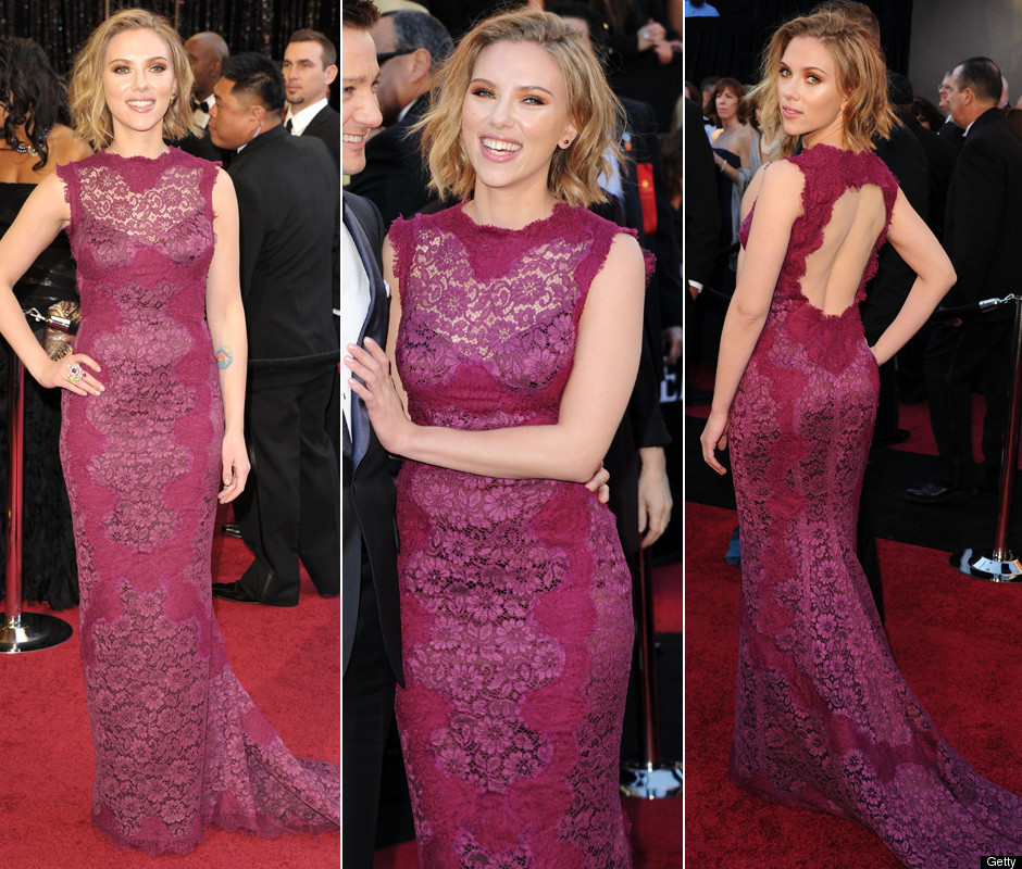 Scarlett Johansson among the bombshells on Oscars red carpet