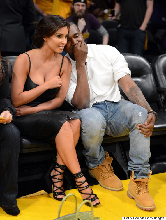 kanye west courtside