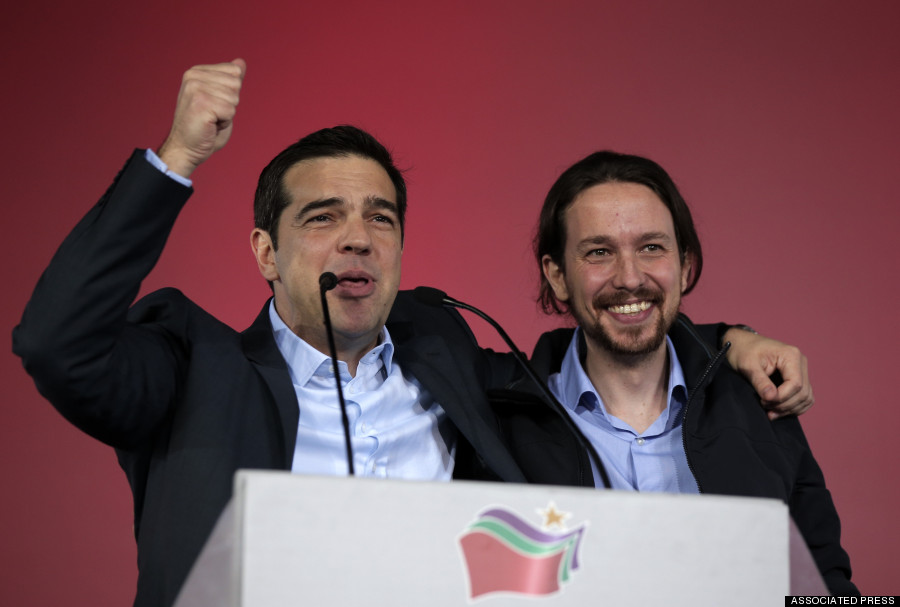 Podemos Celebrate Syriza Win With 9,000 Strong Rally