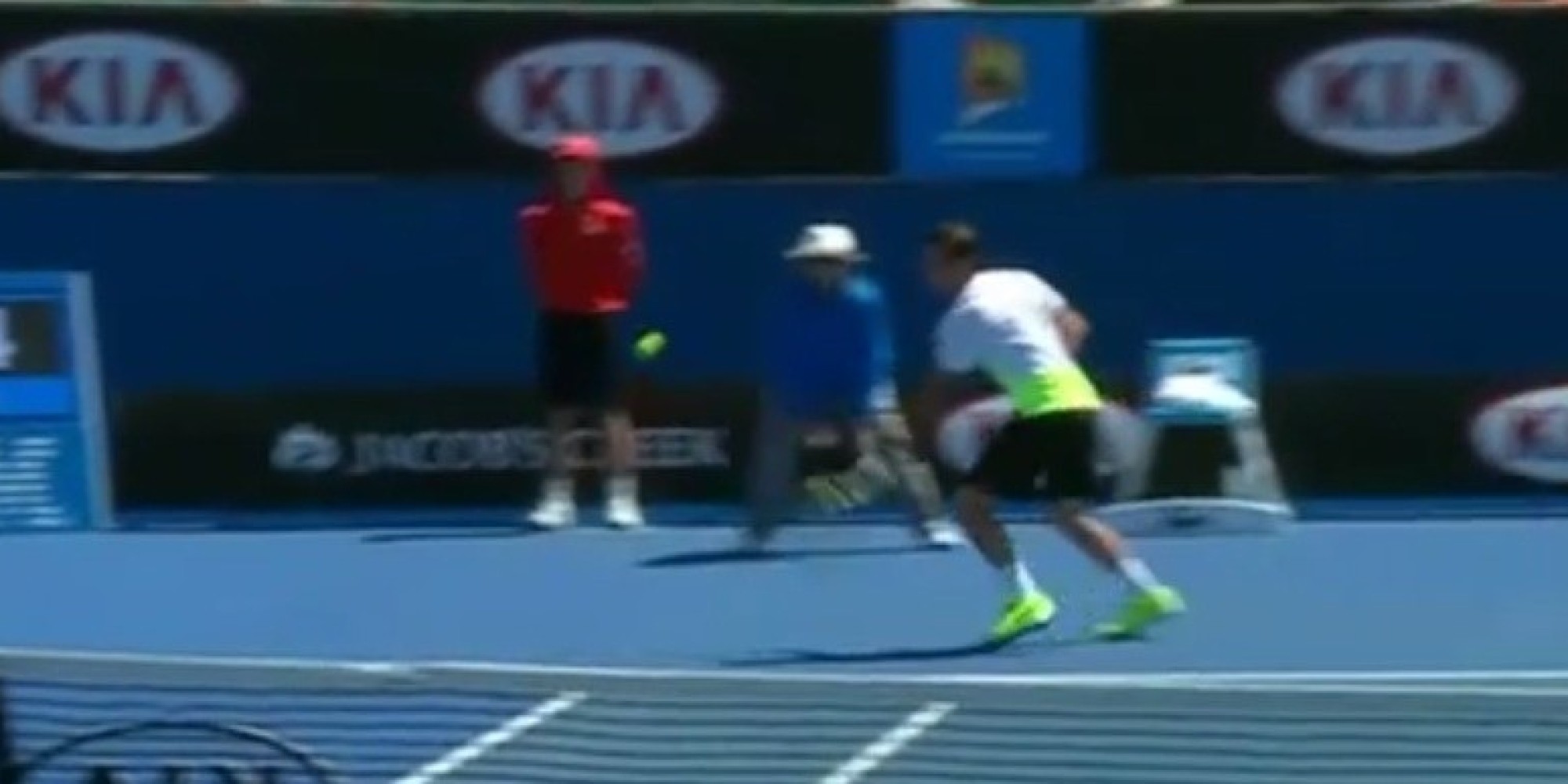 Ball Boy At The Australian Open Gets Hit In The Crotch By 121 MPH Serve ...