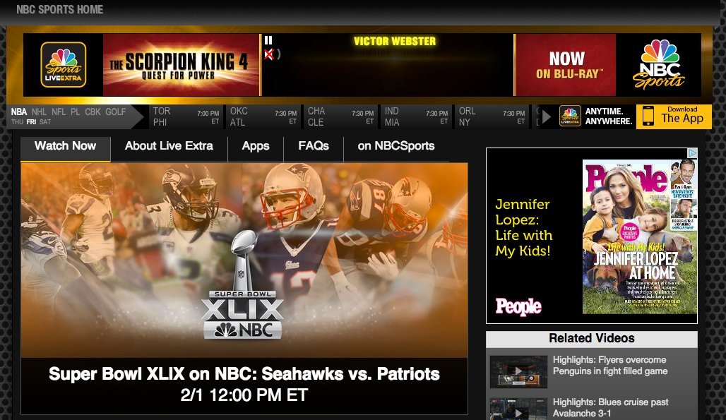 how to watch the super bowl on nbc