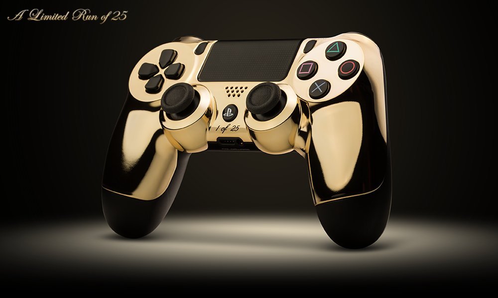 24K Gold Gaming Controllers