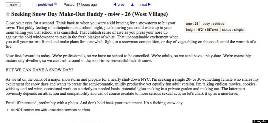 Does anyone really hook up on craigslist
