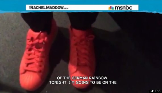 maddow shoes letterman