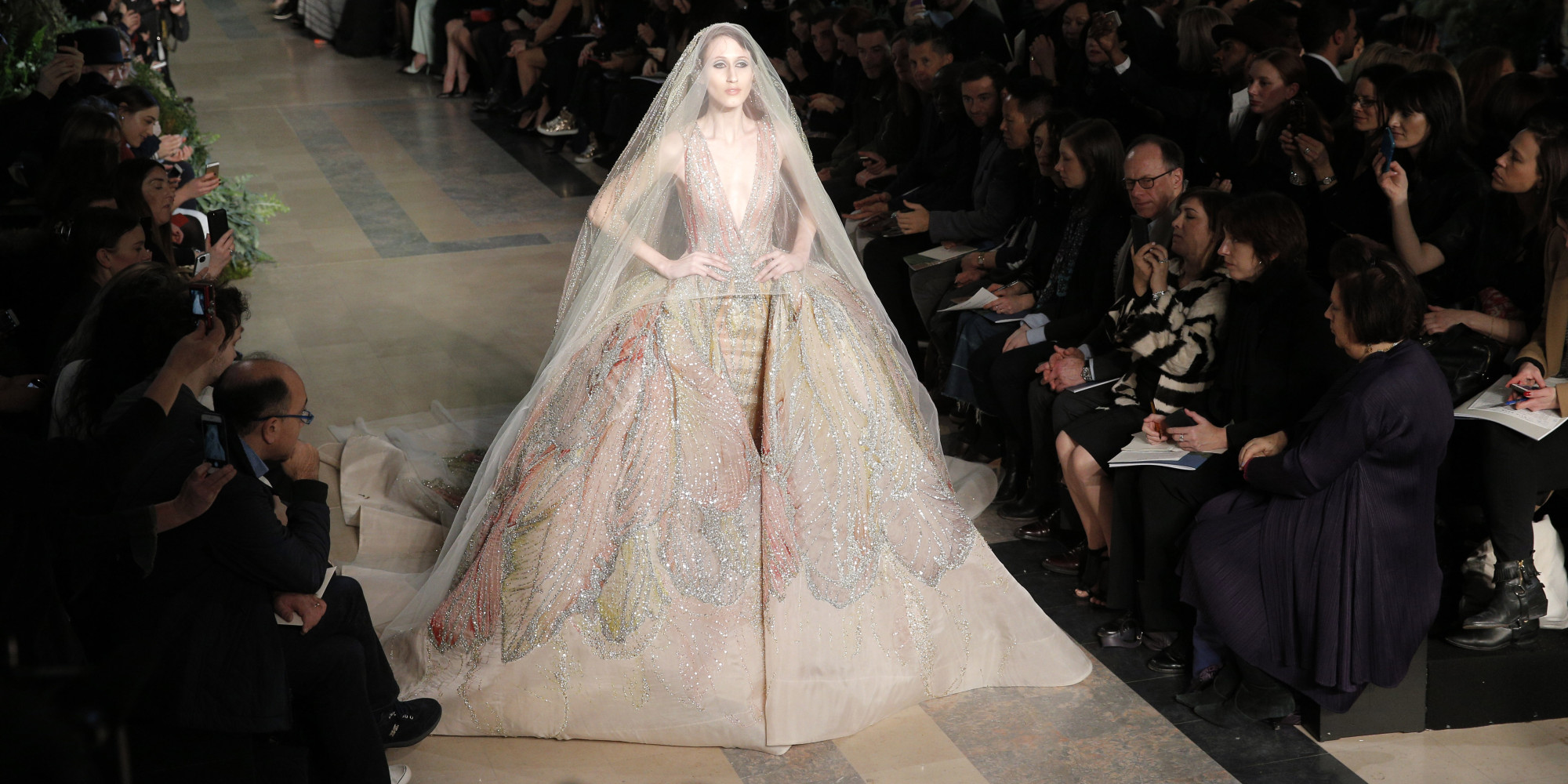 The 15 Best, Most Dramatic Wedding Dresses From Couture | HuffPost