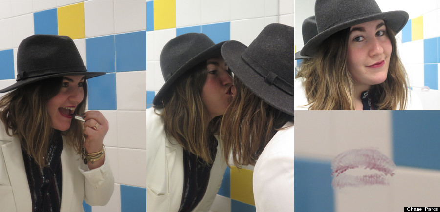 mirror kissing