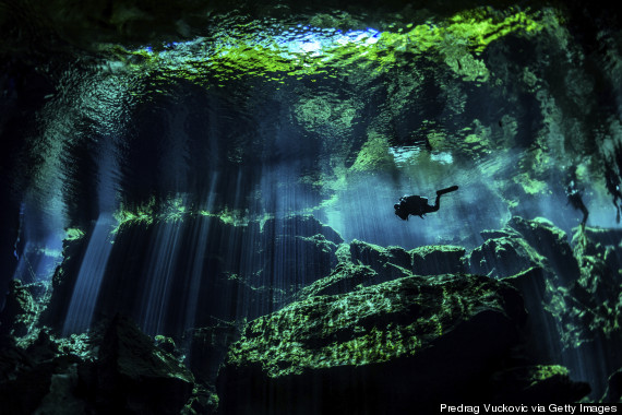 underwater cave mexico