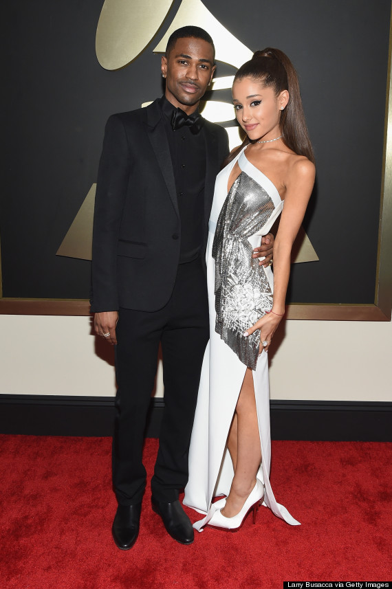 Grammys 2015 Red Carpet Fashion See what you missed-Ariana Grande in Versace, BRABBU