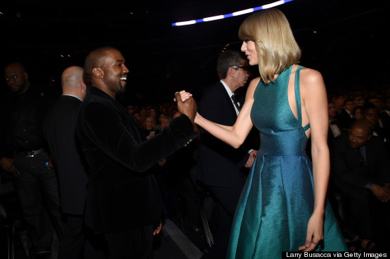 Taylor Swift Poses With Kanye West, Destroys Sweetheart-Villain ...