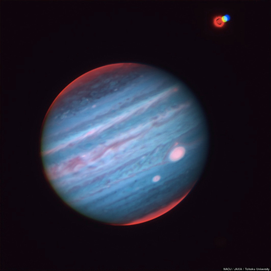 Jupiter's Great Red Spot Glows A Pretty Pink In Luminous New Photo