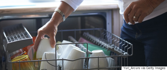 loading the dishwasher