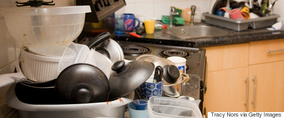 messy kitchen