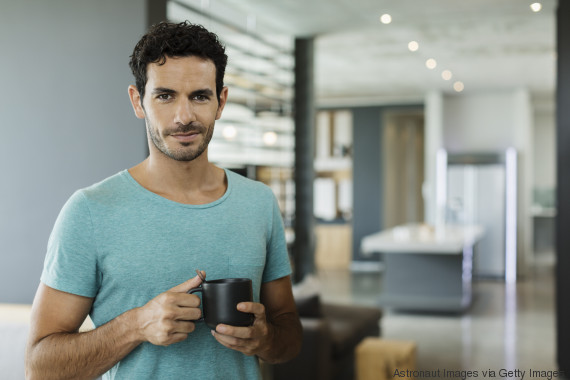 guy drinking coffee