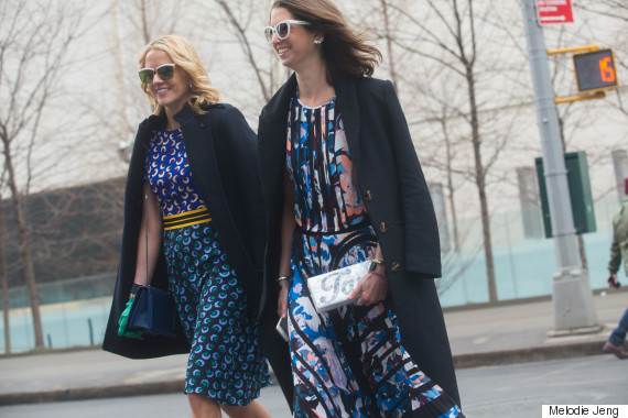 The Street Style At NYFW 2015 Is Looking Bright And Cheery | HuffPost