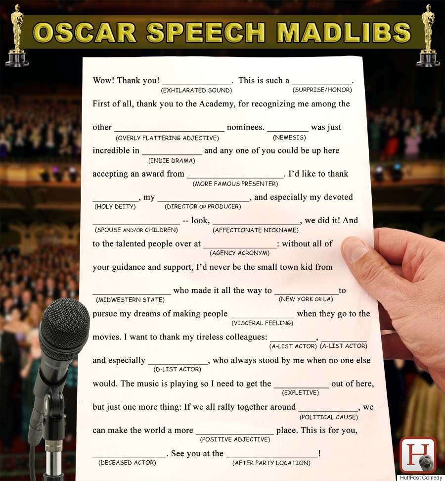 oscar speech