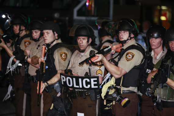 ferguson police arrest