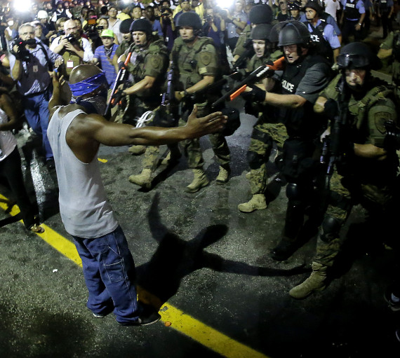 ferguson police arrest