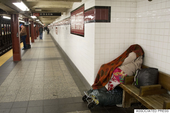 homeless nyc subway