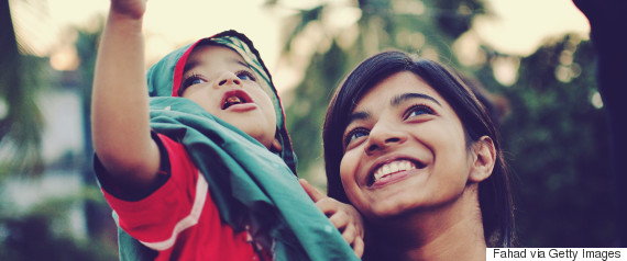 family laughing