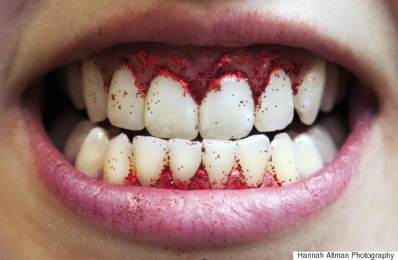 teeth glitter